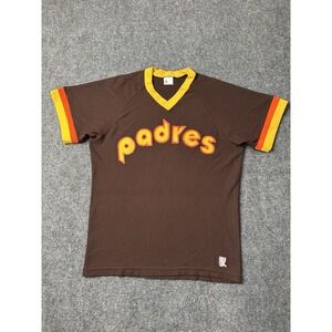 Mens Jersey MLB Padres Brown Yellow #2 Harvey Kuenn San Diego Baseball Size US M